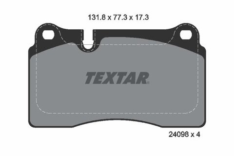 Destičky přední VW TOUAREG, TEXTAR 2409801