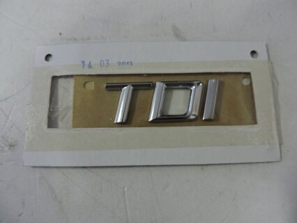 Nápis chromový TDI SUPERB II., ORIGINAL 3T0853687F