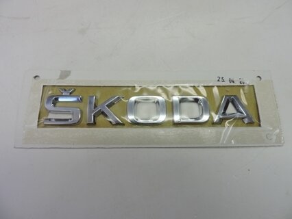 Nápis ŠKODA, OCTAVIA II., ORIGINAL 5JA853687 2ZZ