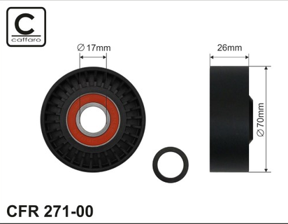 Kladka tlumiče vibrací FABIA I. 1,2, CAFFARO 271-00