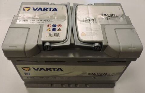 VARTA SILVER DYNAMIC AGM 12V 70Ah 760A, 570901076