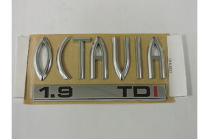 Nápis OCTAVIA 1,9 TDI, ORIGINAL 1U0853687F