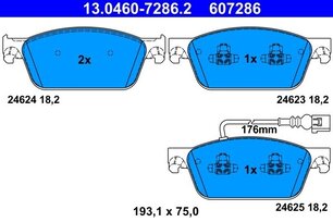 Destičky přední VW T5, ROADHOUSE 2144001
