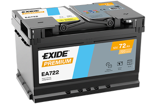 EXIDE 12V 72Ah 720A